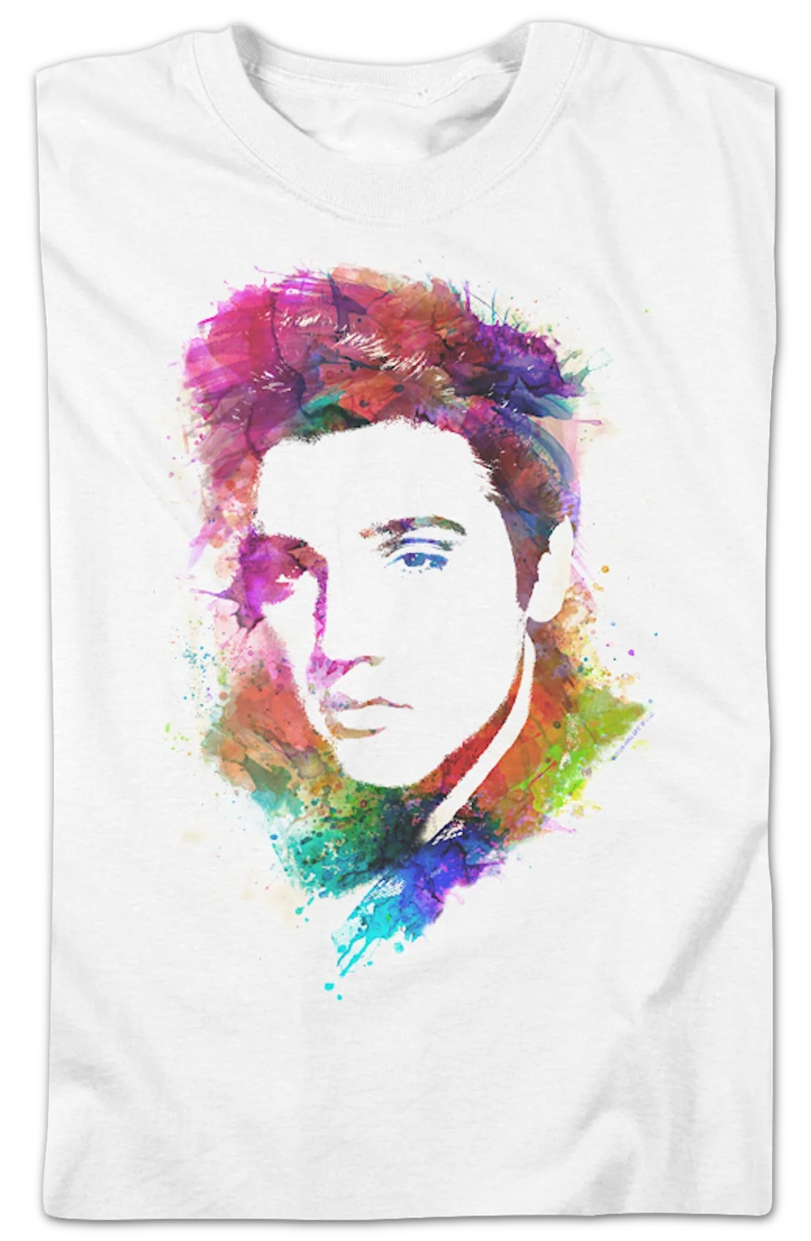 Watercolor Elvis Presley T-Shirt - Image 2