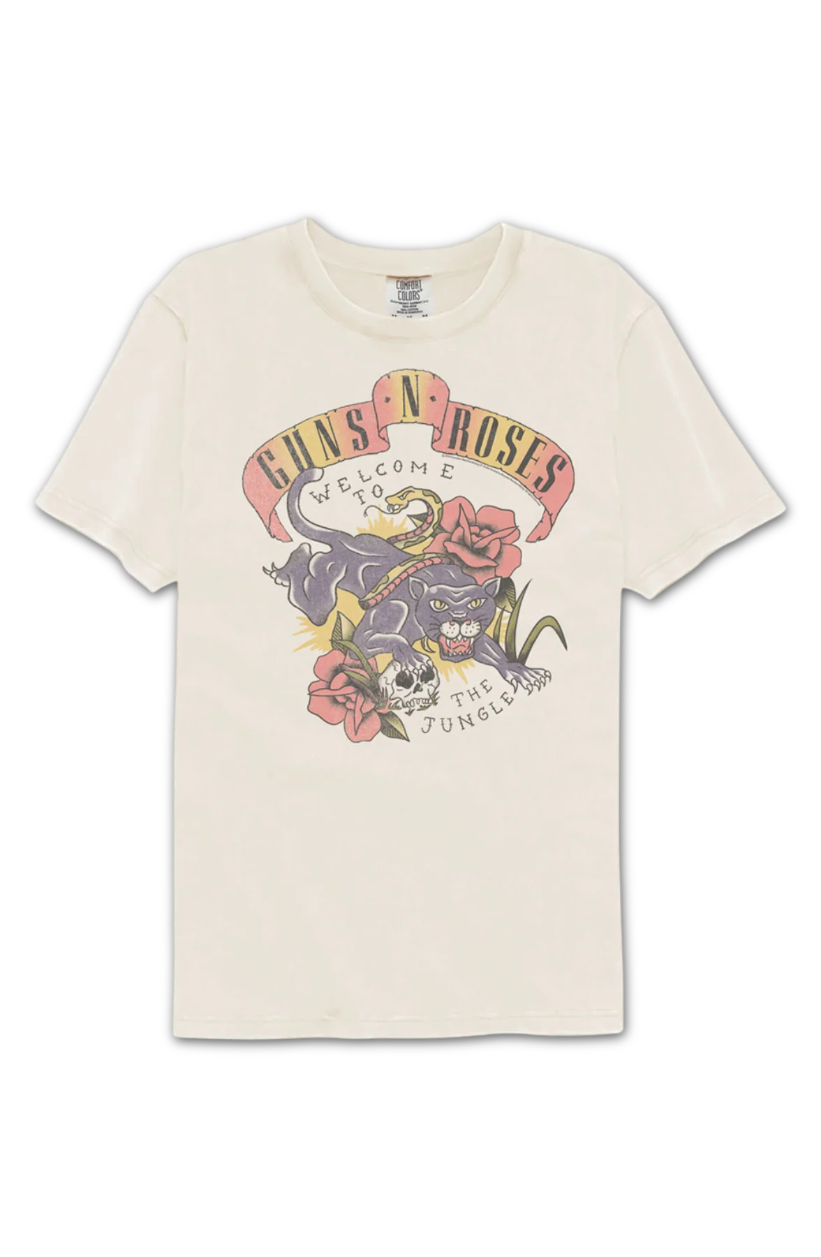 Welcome To The Jungle Guns N' Roses Comfort Colors Brand T-Shirt - Image 2