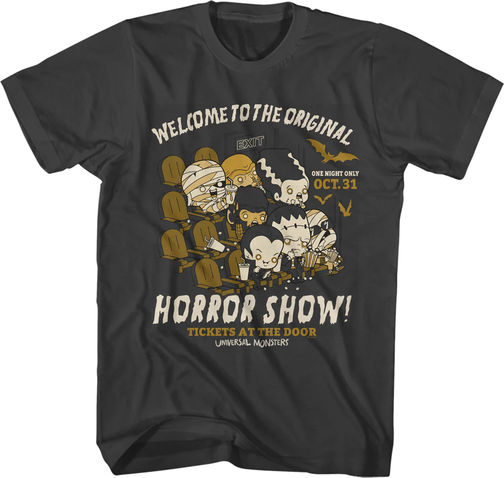 Welcome To The Original Horror Show Universal Monsters T-Shirt