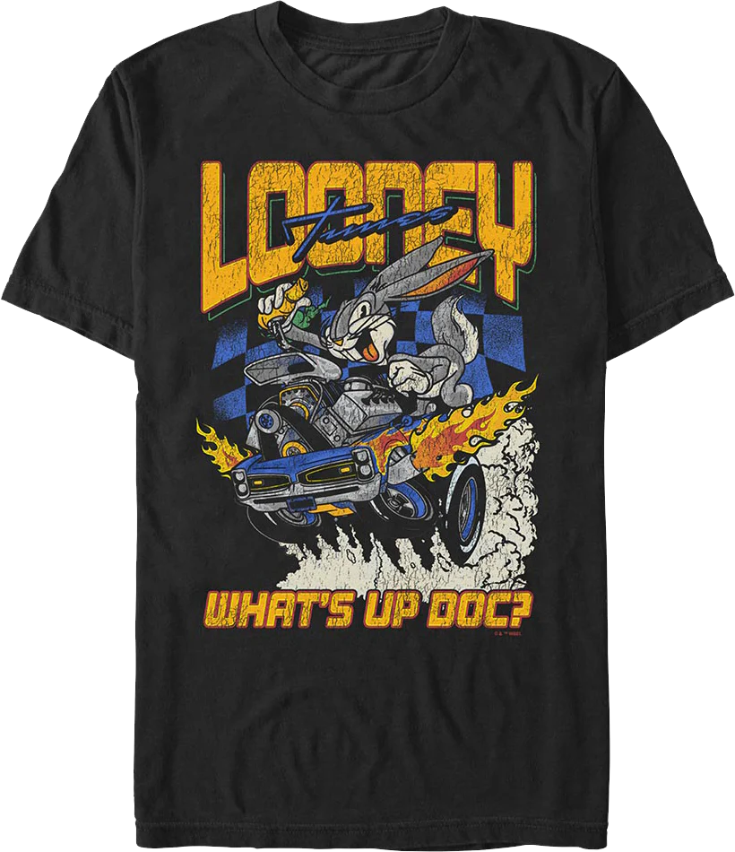 What's Up Doc Bugs Bunny Racing Looney Tunes T-Shirt