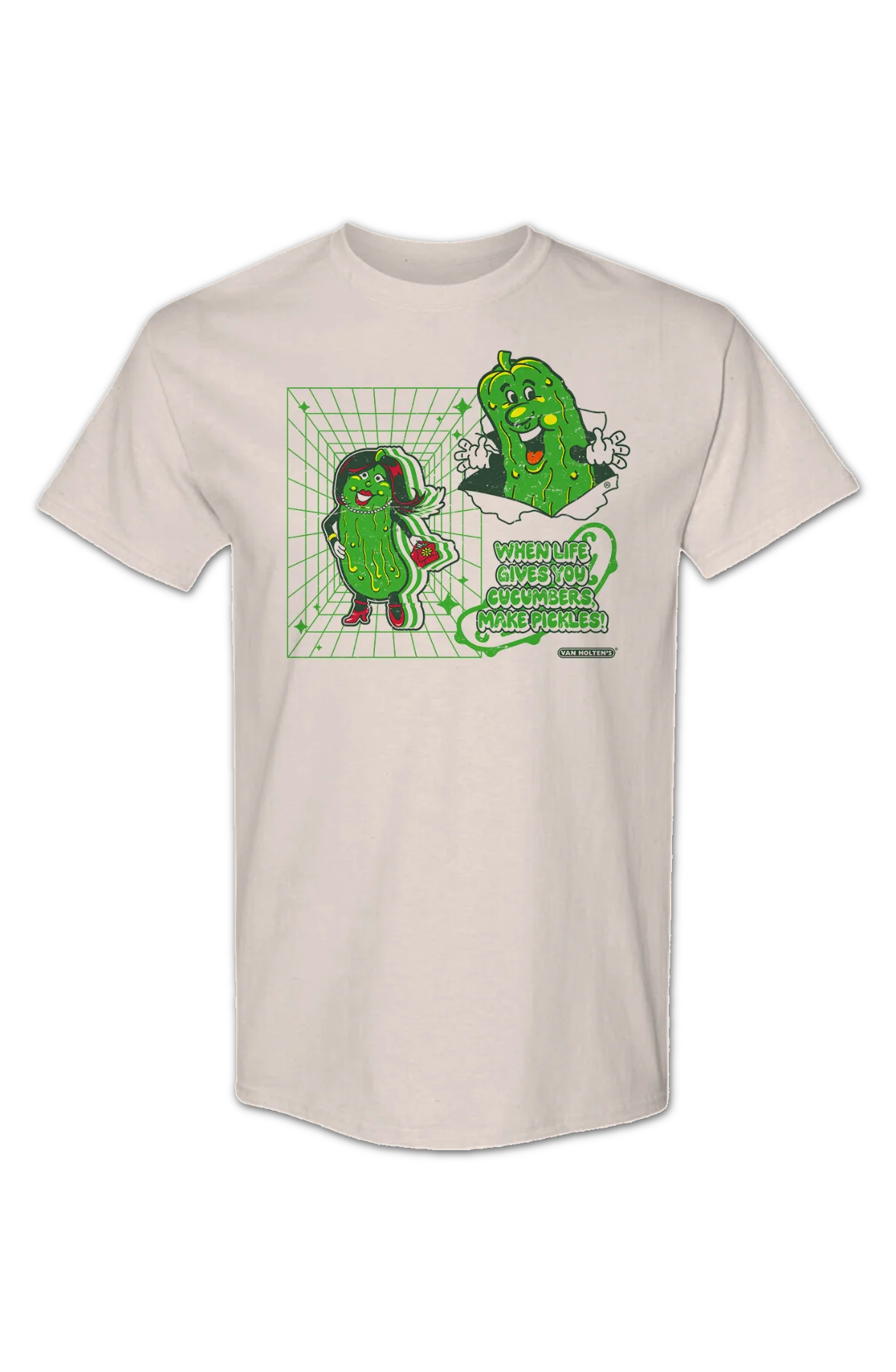 When Life Gives You Cucumbers Van Holten's Pickles T-Shirt - Image 2