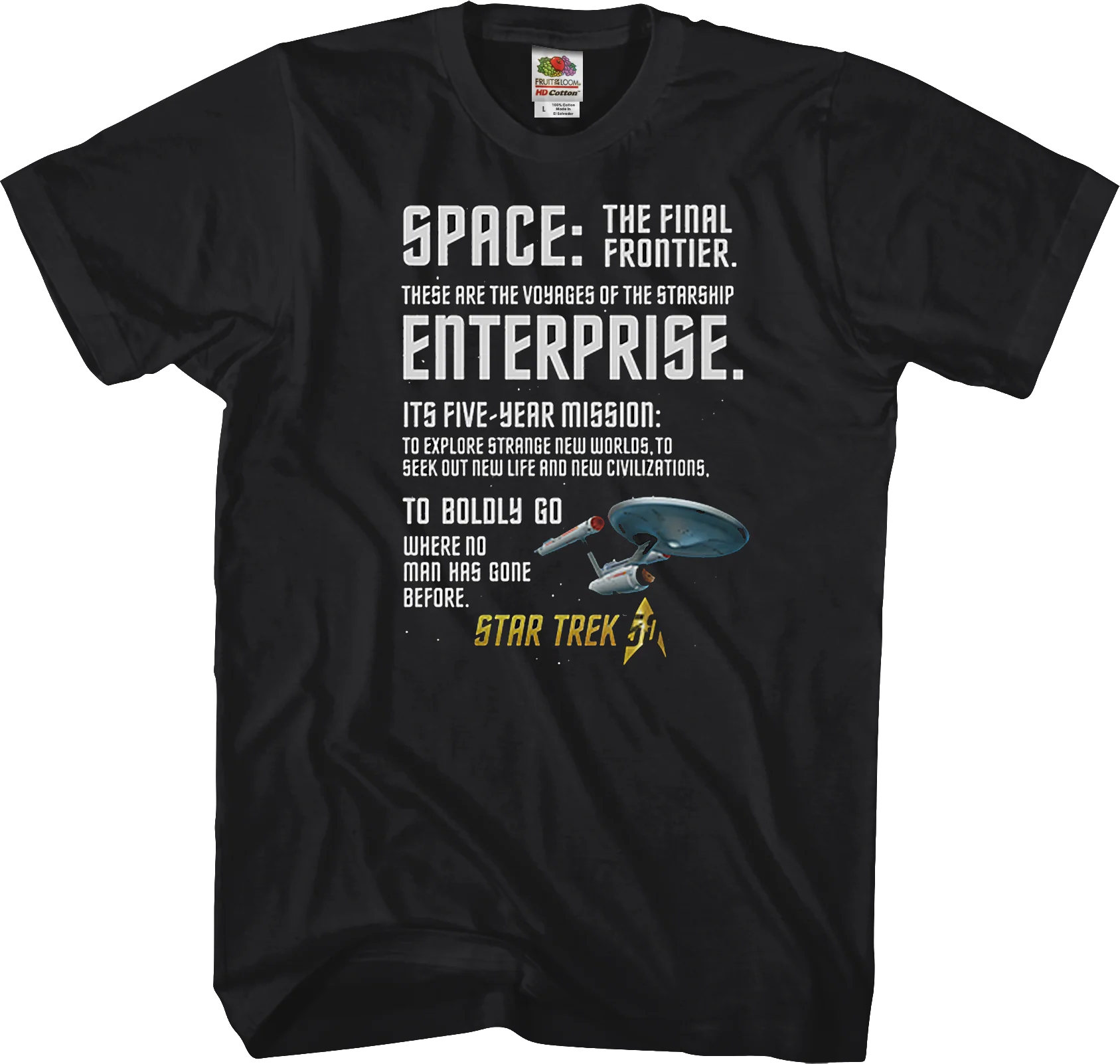 Where No Man Has Gone Before Star Trek T-Shirt