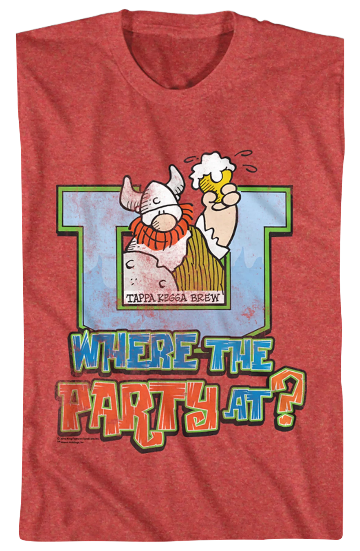 Where The Party At Hagar The Horrible T-Shirt - Image 2