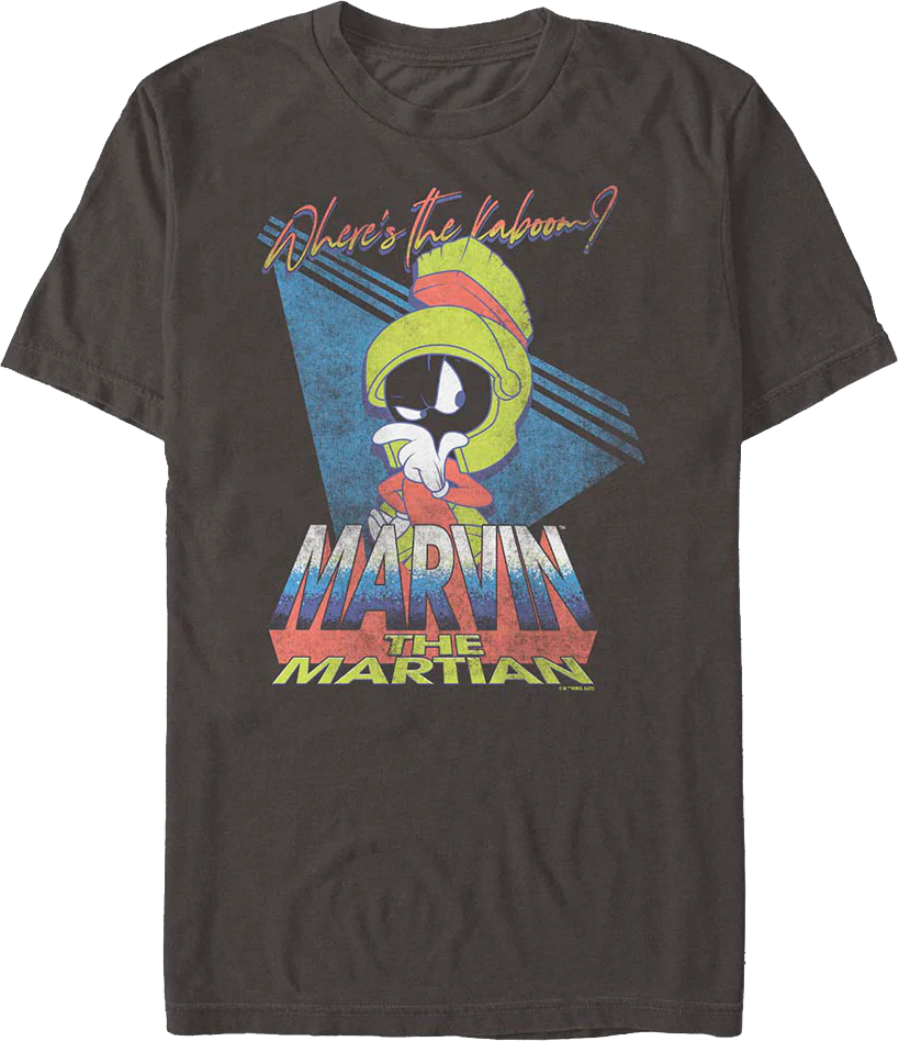 Where's The Kaboom Marvin The Martian Looney Tunes T-Shirt