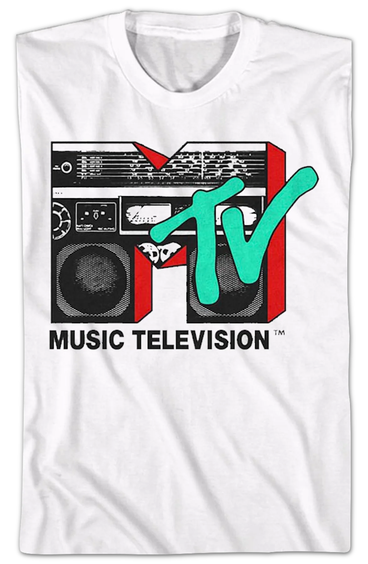 White Boombox Logo MTV Shirt - Image 2