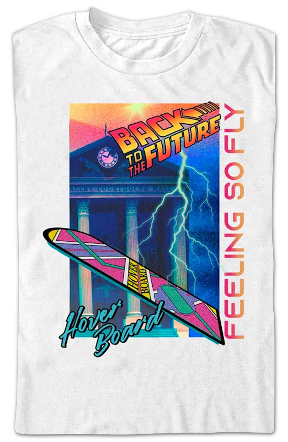 White Feeling So Fly Back To The Future T-Shirt - Image 2
