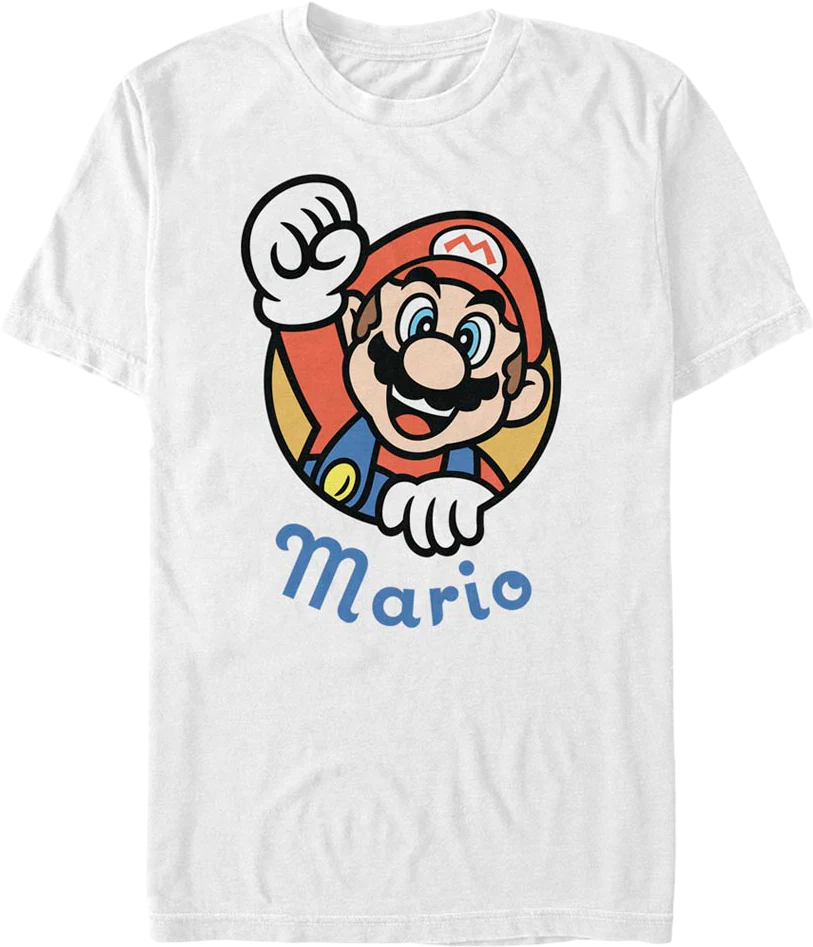 White Fist Pump Super Mario Bros. T-Shirt