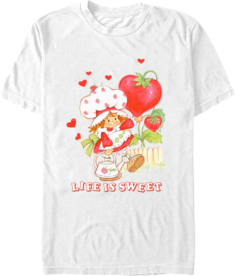 White Hearts Life Is Sweet Strawberry Shortcake T-Shirt