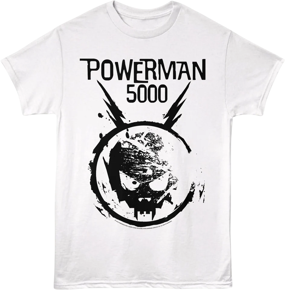 White Space Skull Powerman 5000 T-Shirt