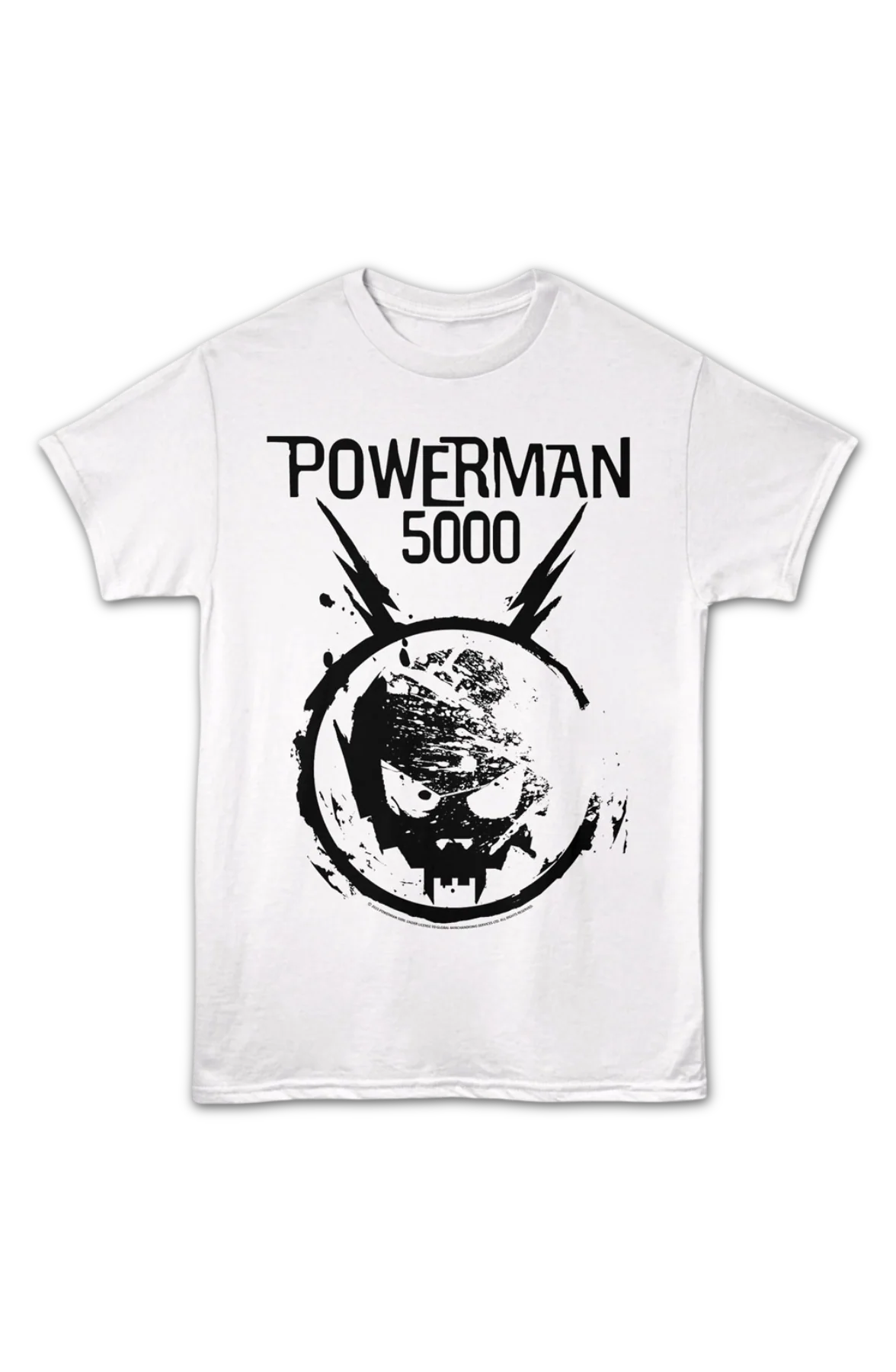 White Space Skull Powerman 5000 T-Shirt - Image 2