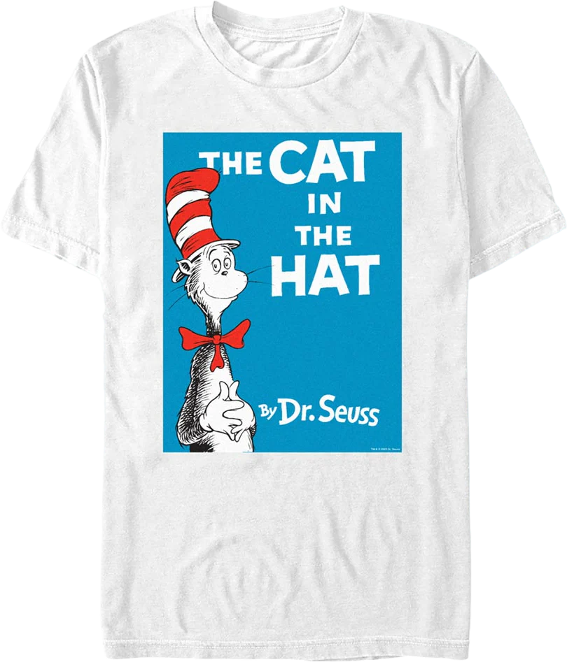 White The Cat In The Hat Dr. Seuss T-Shirt