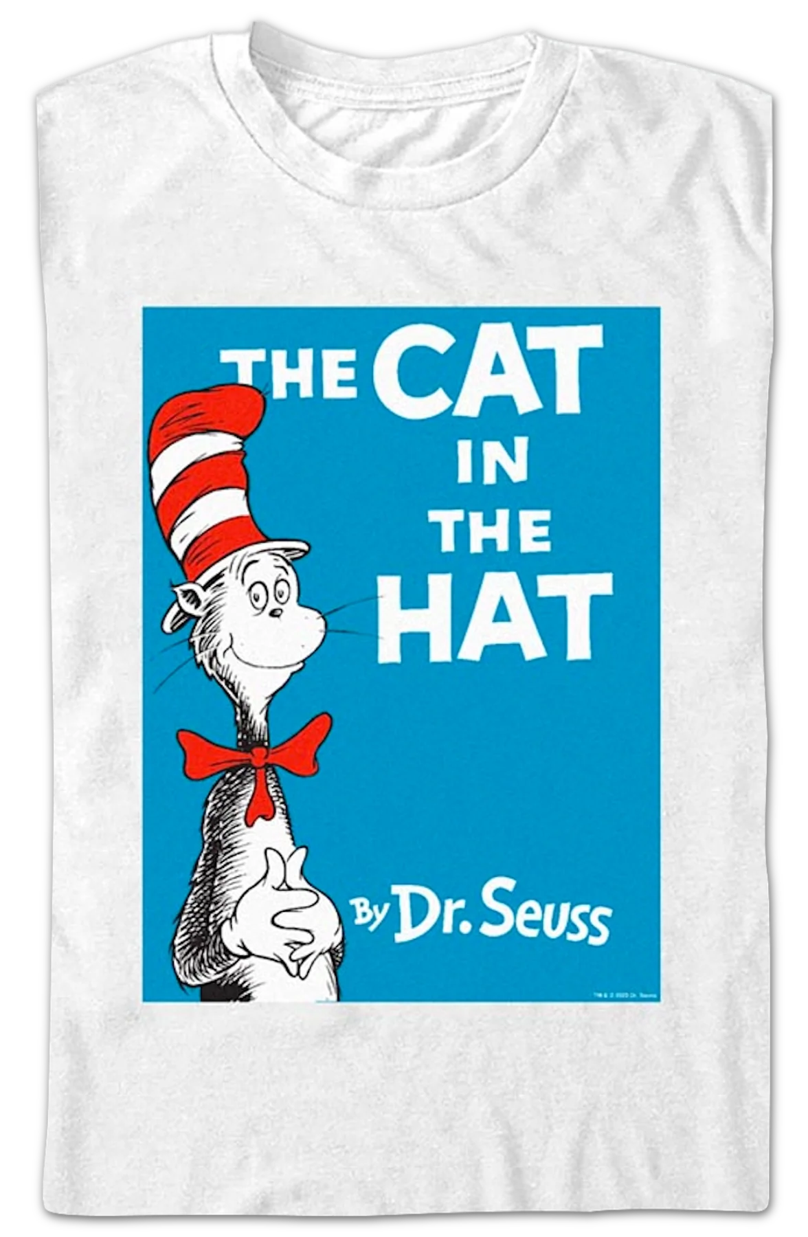 White The Cat In The Hat Dr. Seuss T-Shirt - Image 2