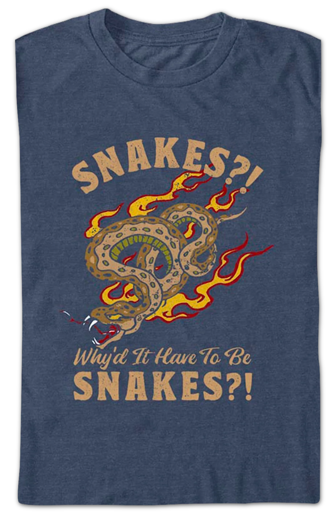 Why'd It Have To Be Snakes Indiana Jones T-Shirt - Image 2