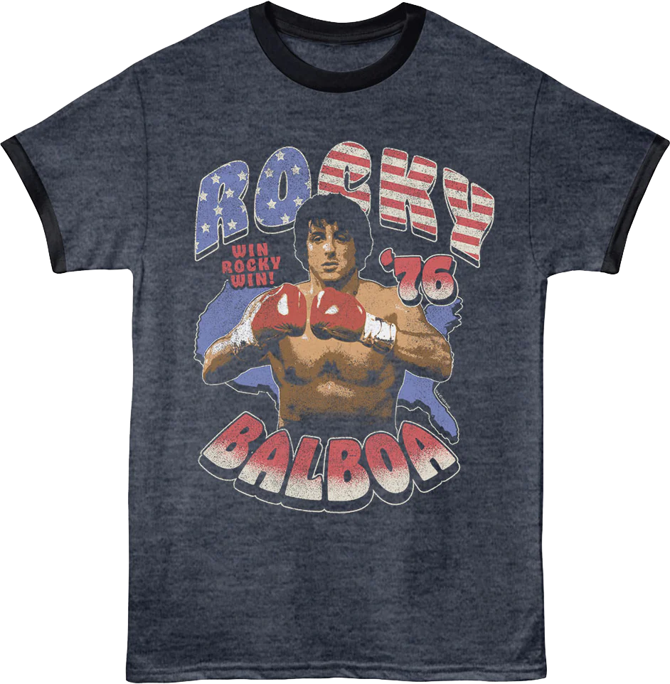 Win Rocky Win '76 Rocky Ringer Shirt