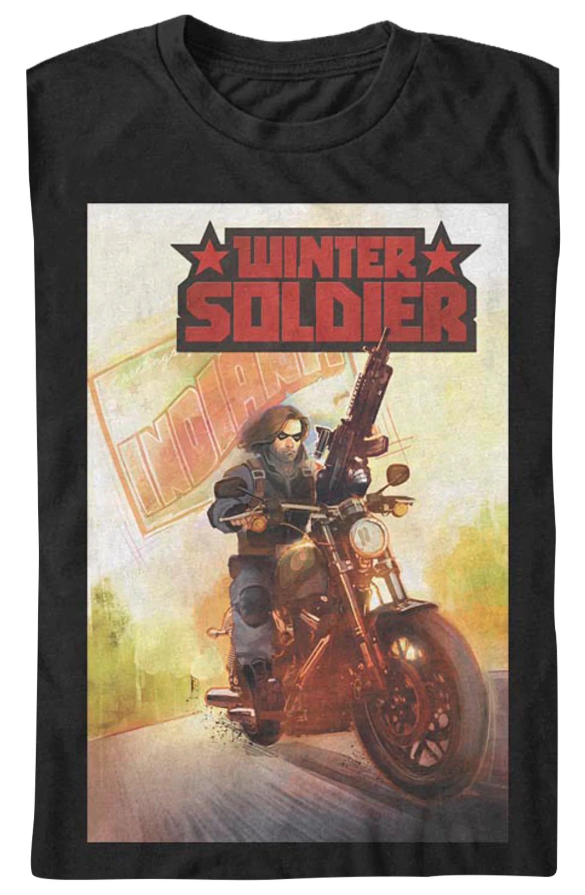 Winter Soldier Marvel Comics T-Shirt - Image 2