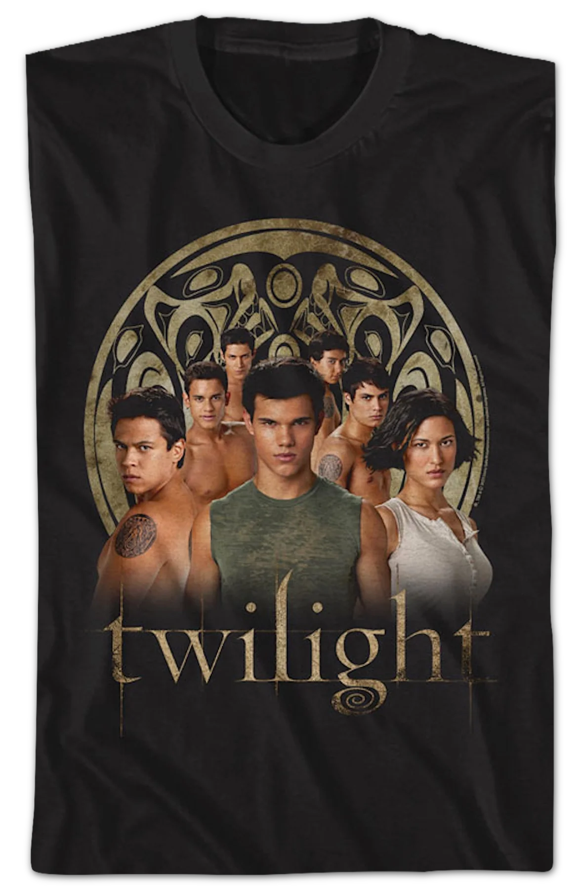 Wolf Pack Group Photo Twilight T-Shirt - Image 2