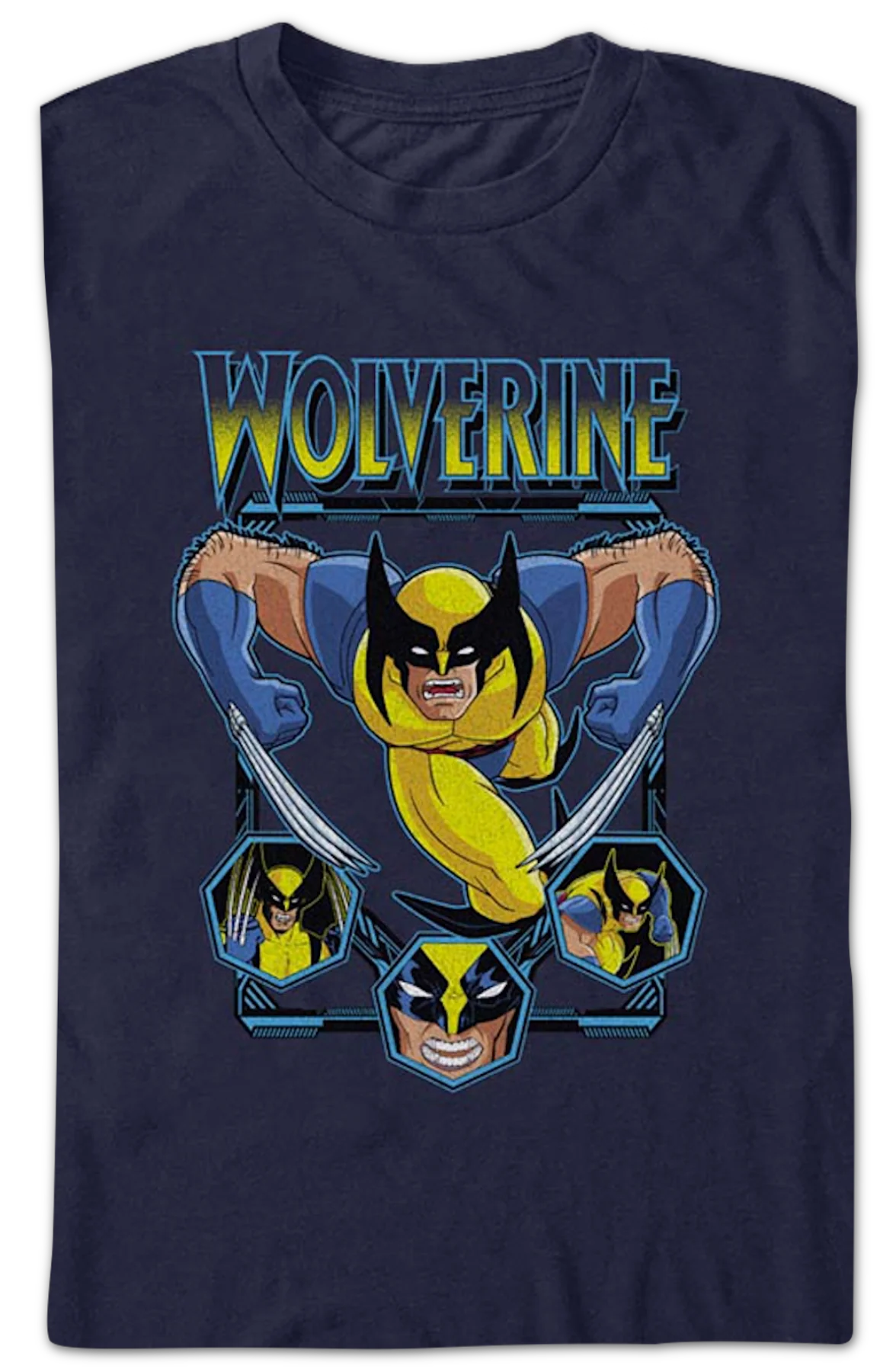 Wolverine Attack Collage Marvel Comics T-Shirt - Image 2