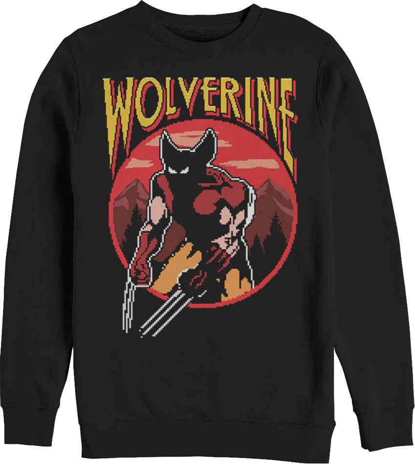 Wolverine Start Screen Marvel Comics Sweatshirt