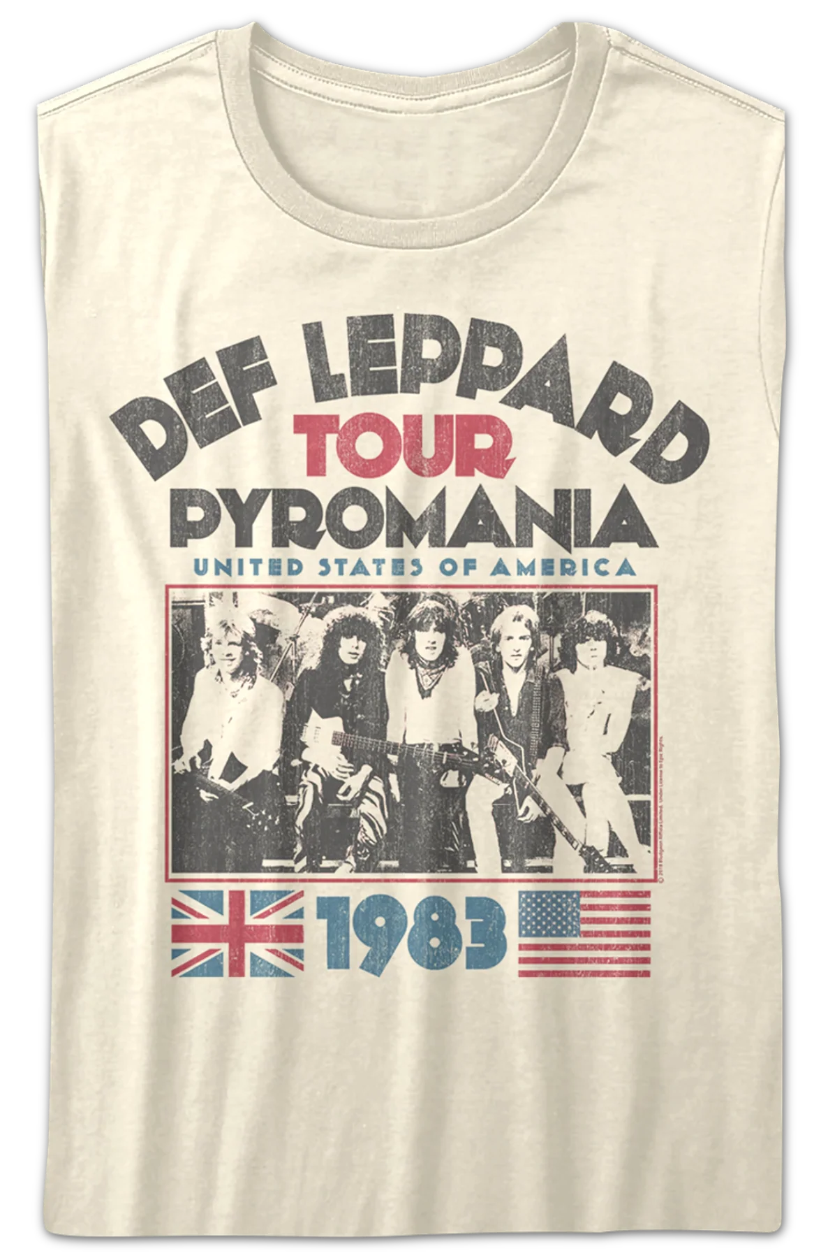 Womens 1983 Tour Def Leppard Shirt - Image 2