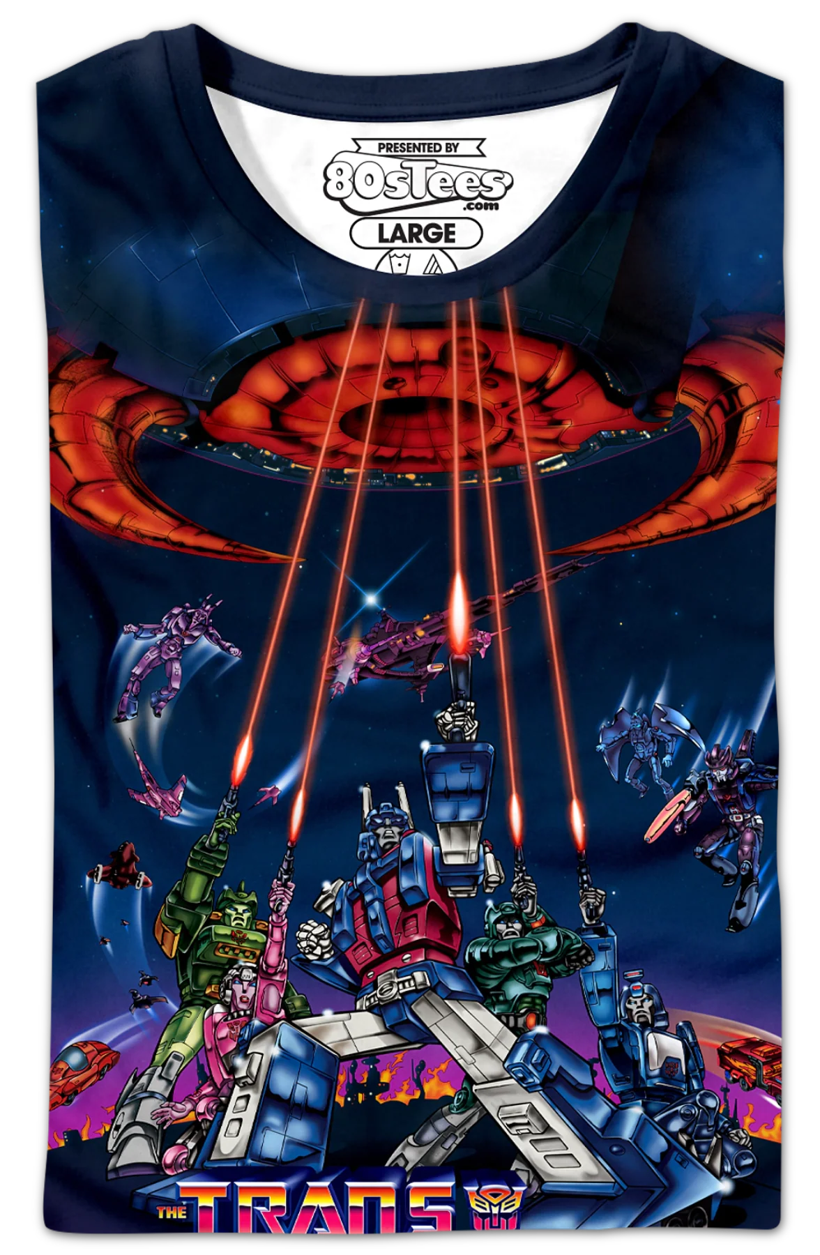 Womens 1986 Movie Poster Transformers Shirt - Image 2