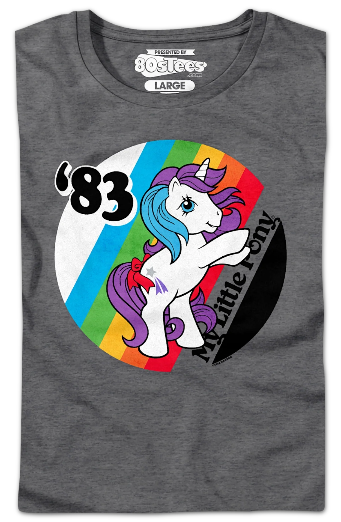 Womens '83 Rainbow My Little Pony Shirt - Image 2