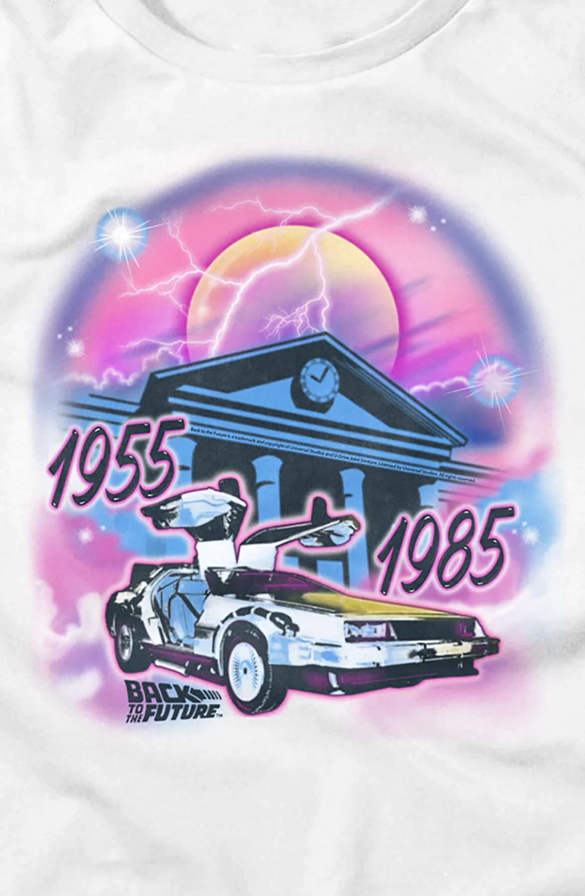 Womens Airbrush Back To The Future Shirt - Image 2