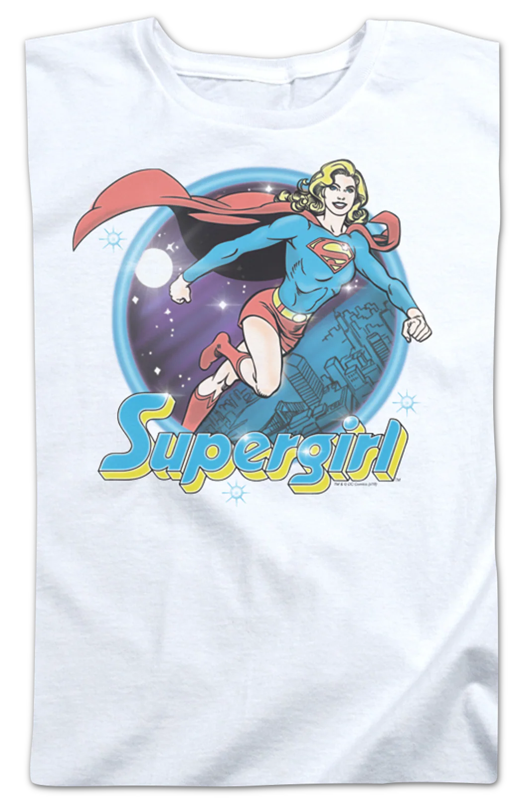 Womens Airbrush Supergirl Shirt - Image 2