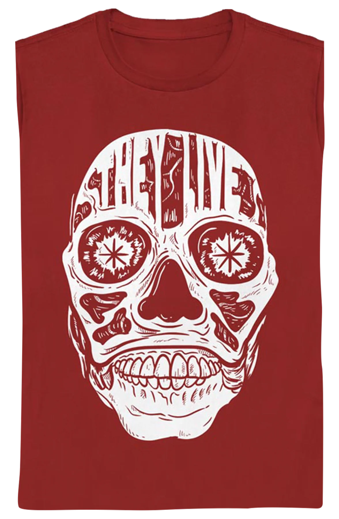 Womens Alien Face They Live Shirt - Image 2
