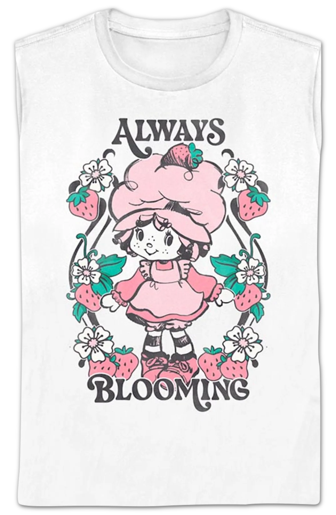 Womens Always Blooming Strawberry Shortcake Shirt - Image 2