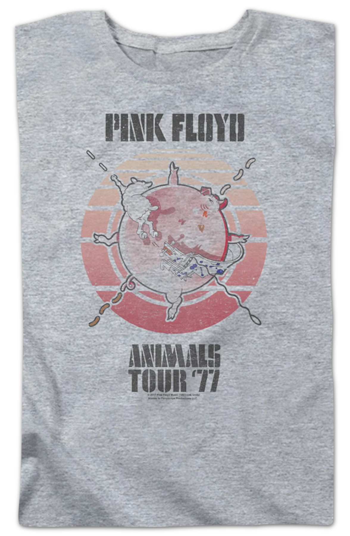 Womens Animals Tour 1977 Pink Floyd Shirt - Image 2