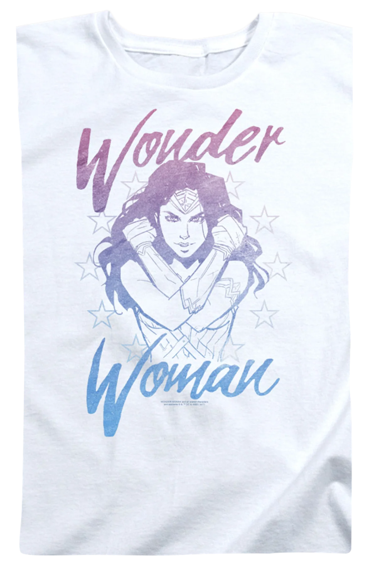Womens Arms Crossed Wonder Woman Shirt - Image 2