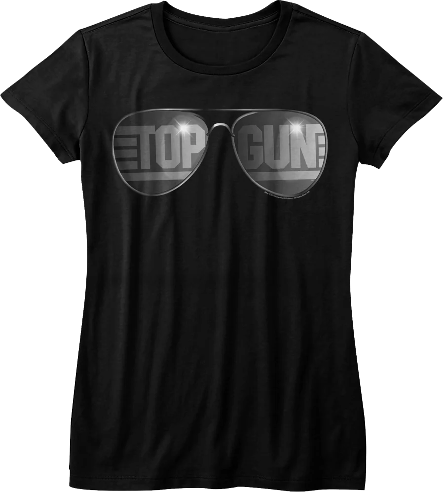 Womens Aviator Sunglasses Top Gun Shirt