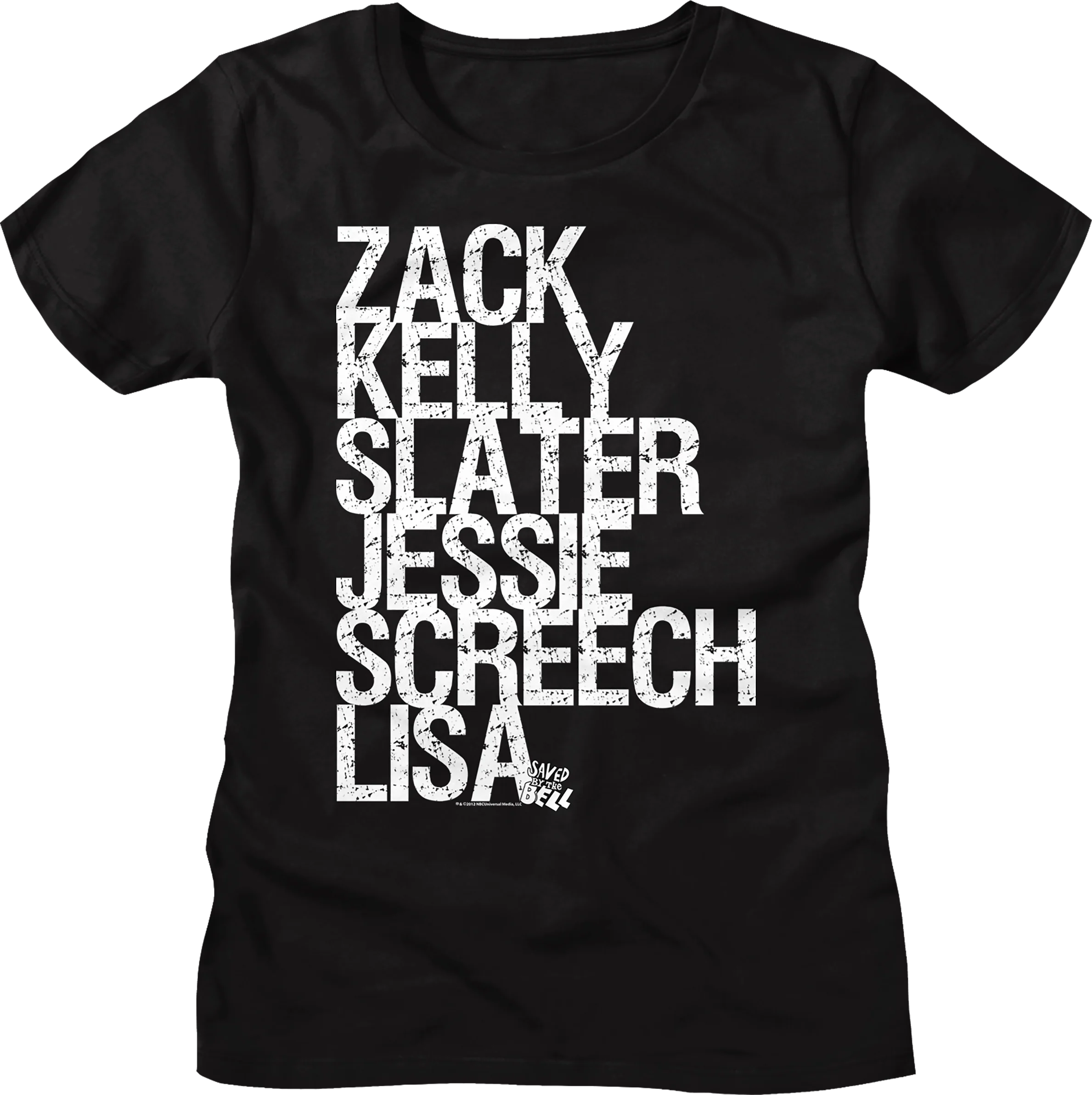 Womens Bayside Students Names Saved By The Bell Shirt