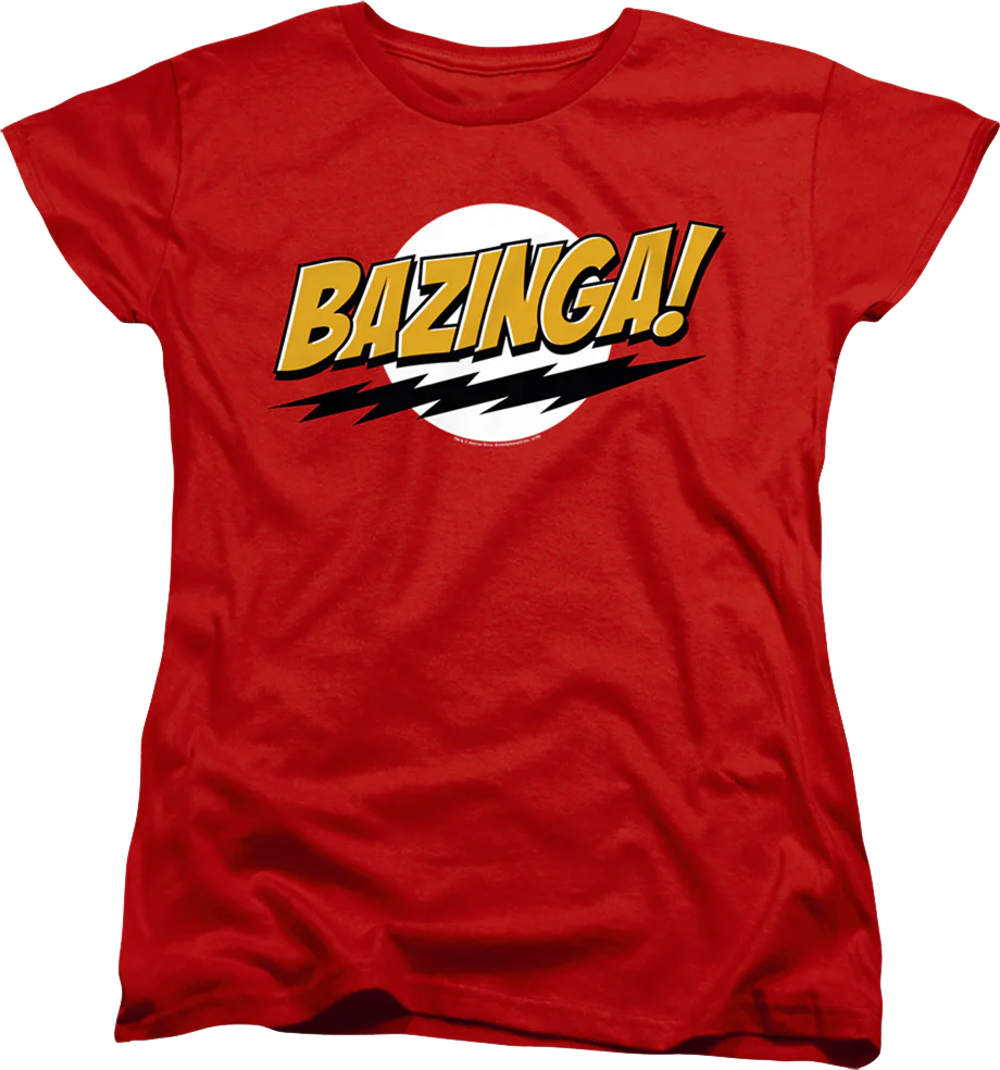 Womens Bazinga Big Bang Theory Shirt