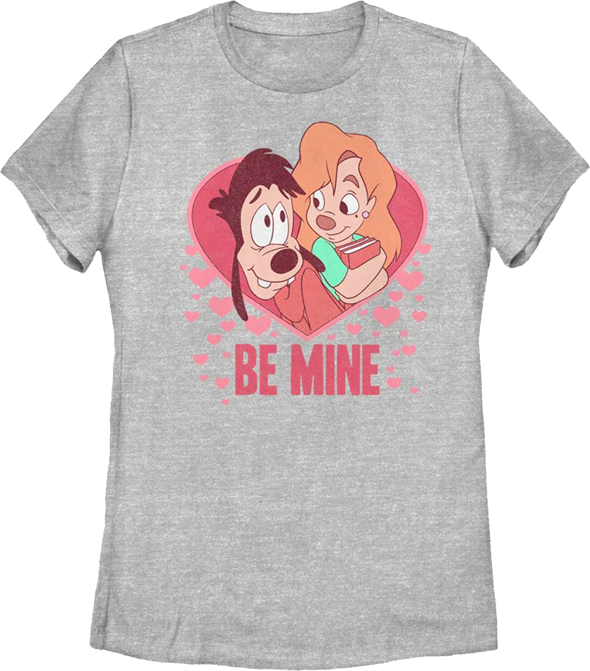 Womens Be Mine Goofy Movie Disney Shirt
