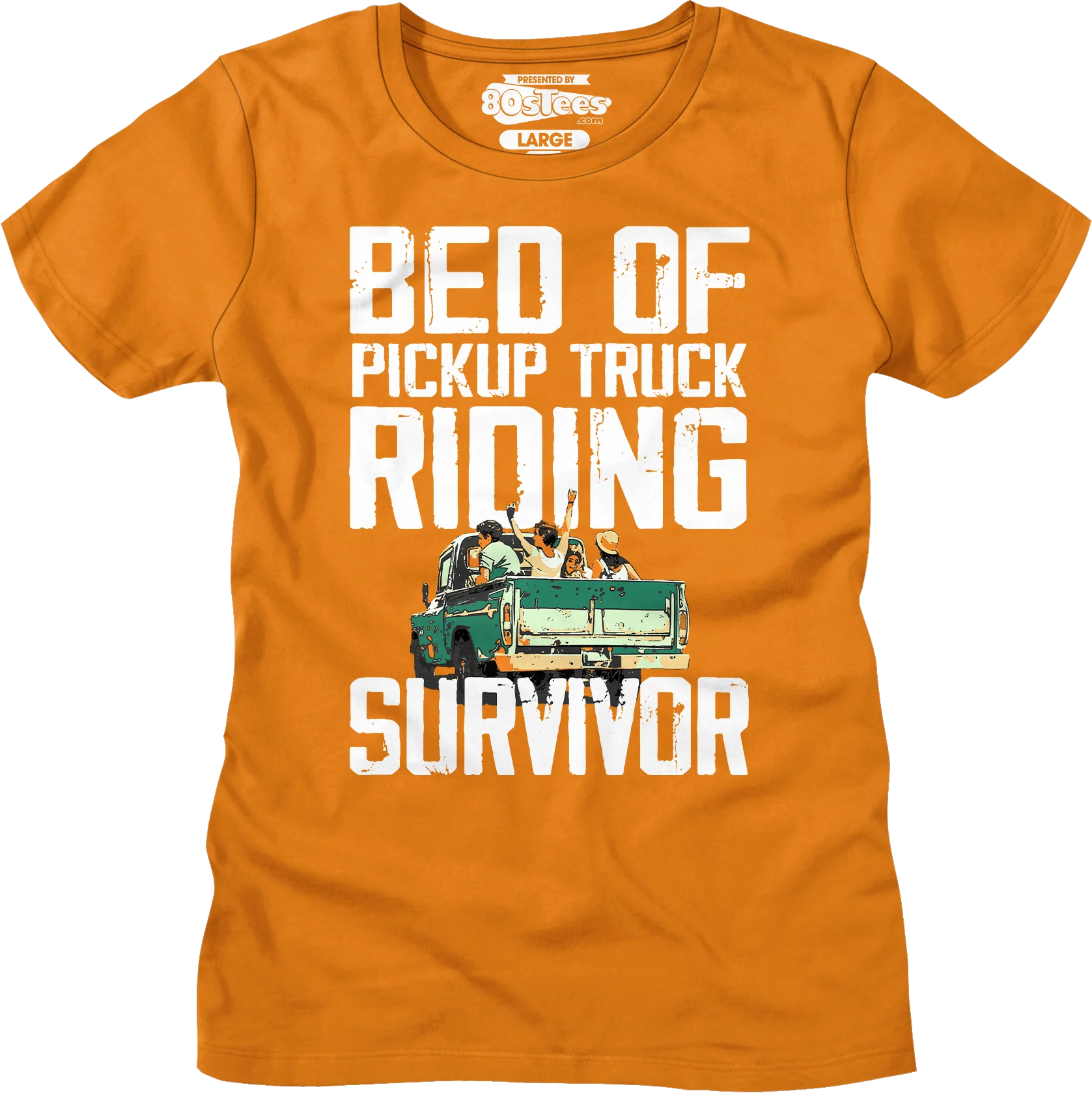 Womens Bed Of Pickup Truck Riding Survivor Shirt - Image 5