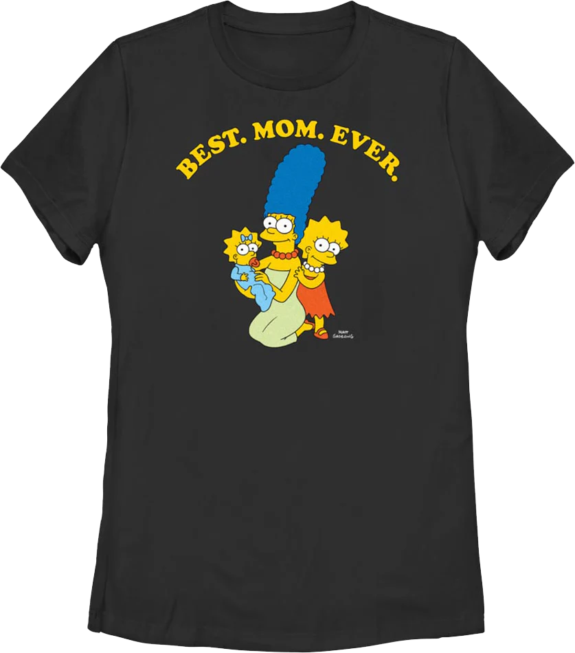 Womens Best Mom Ever Simpsons Shirt
