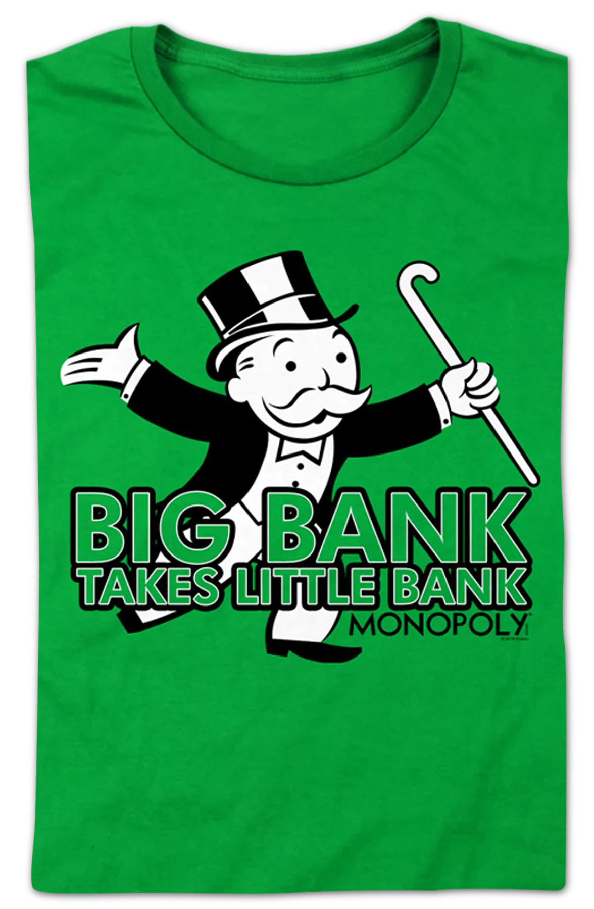 Womens Big Bank Takes Little Bank Monopoly Shirt - Image 2