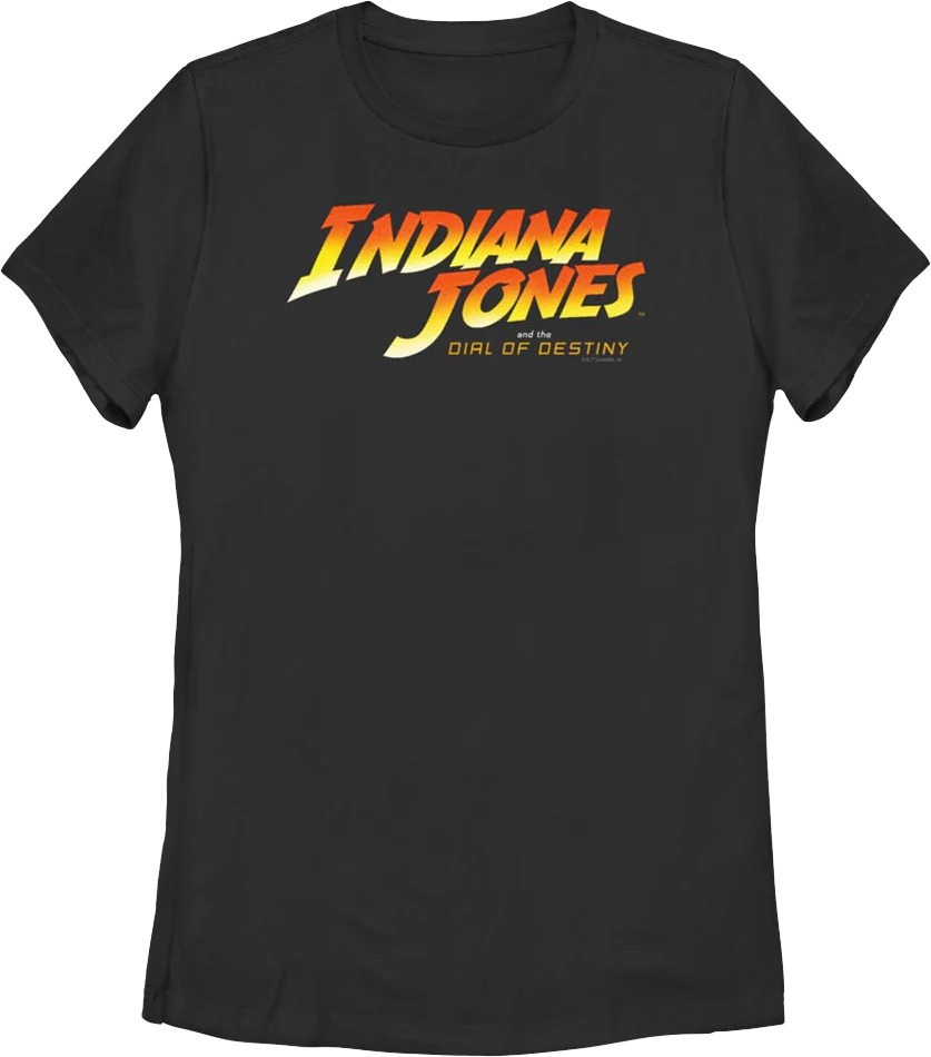 Womens Black Indiana Jones and the Dial of Destiny Shirt