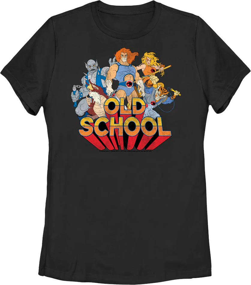 Womens Black Old School ThunderCats Shirt