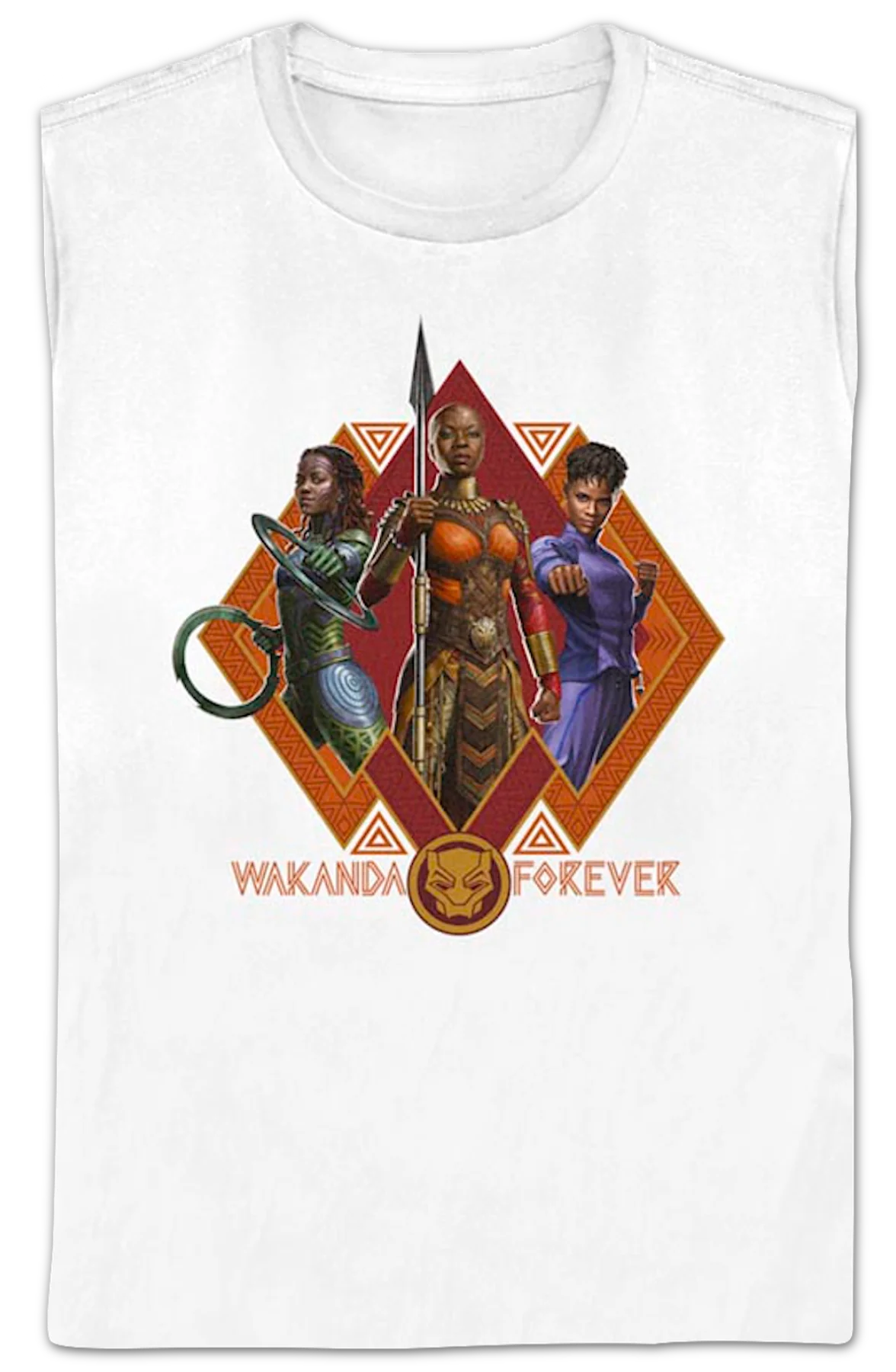 Womens Black Panther: Wakanda Forever Collage Marvel Comics Shirt - Image 2