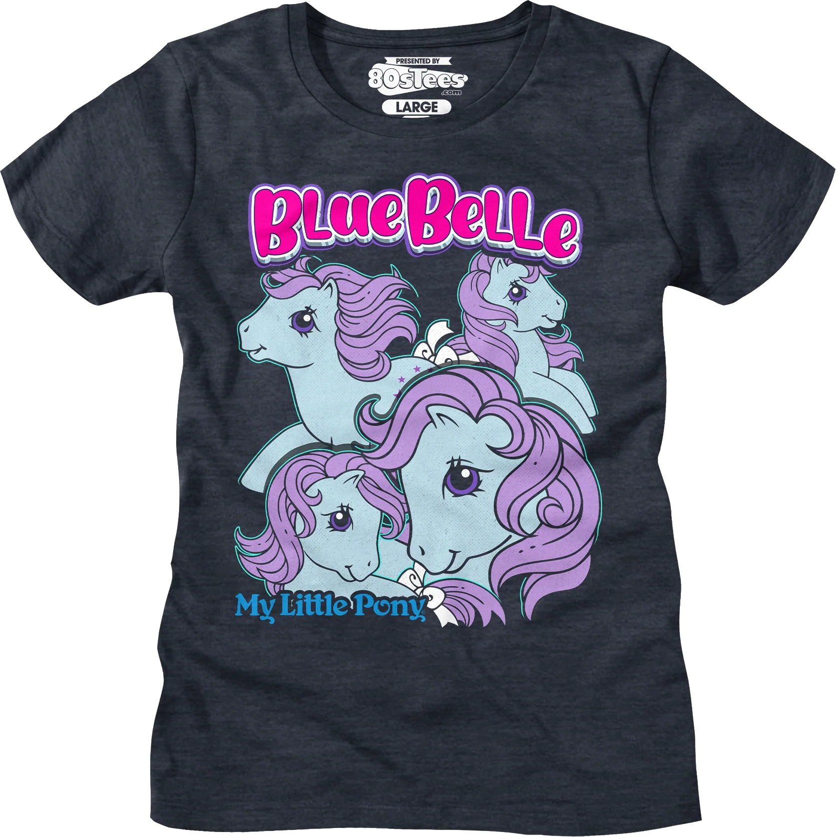 Womens Blue Belle Collage My Little Pony Shirt - Image 7