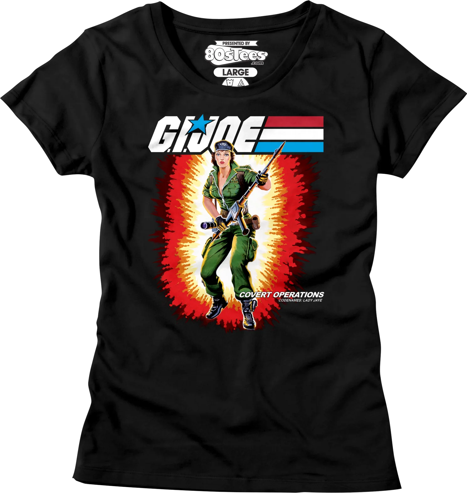Womens Box Art Lady Jaye GI Joe Shirt