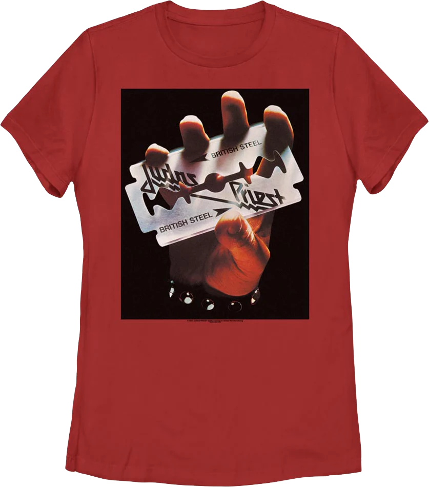 Womens British Steel Judas Priest Shirt