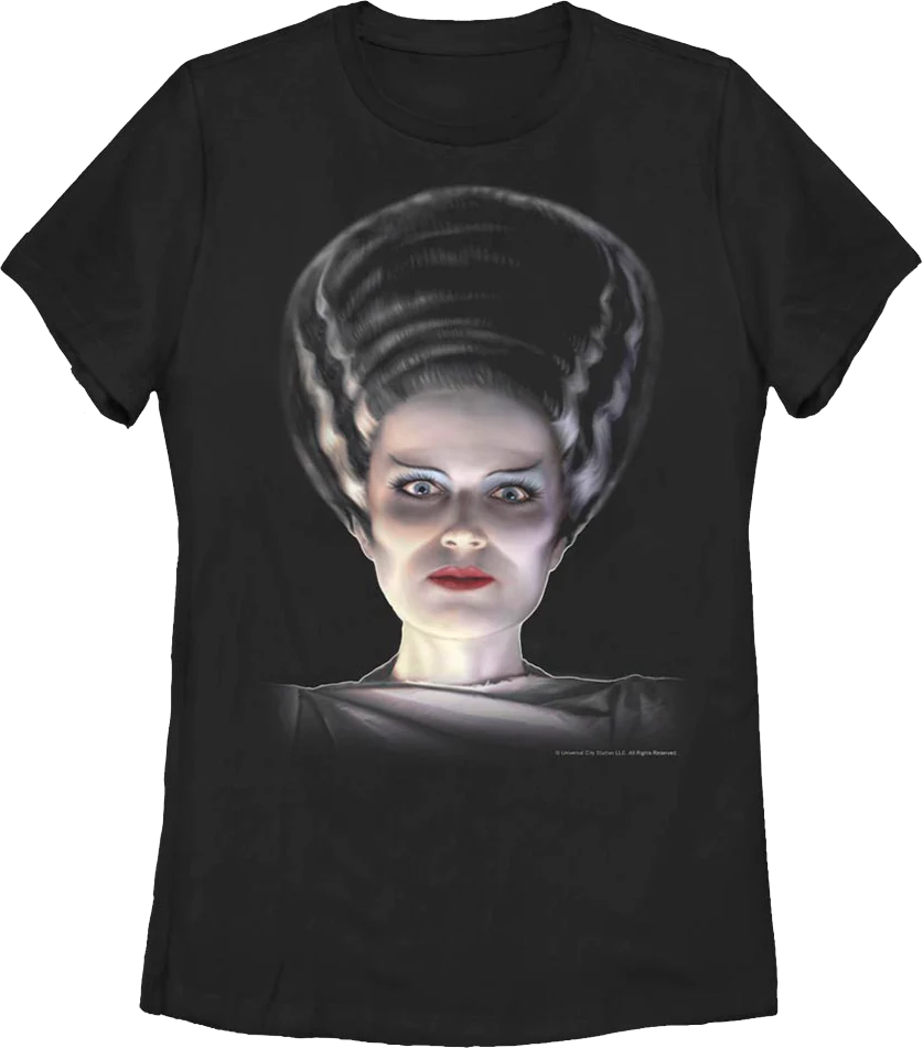 Womens Brought To Life Bride Of Frankenstein Shirt