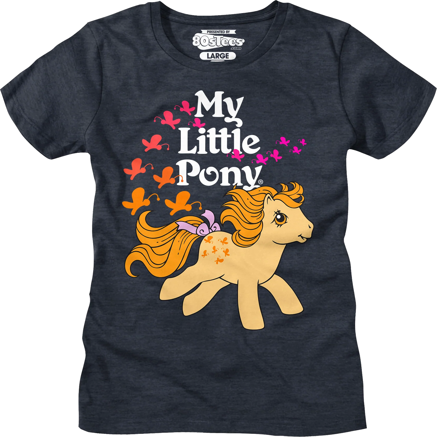 Womens Butterscotch Butterflies My Little Pony Shirt - Image 3