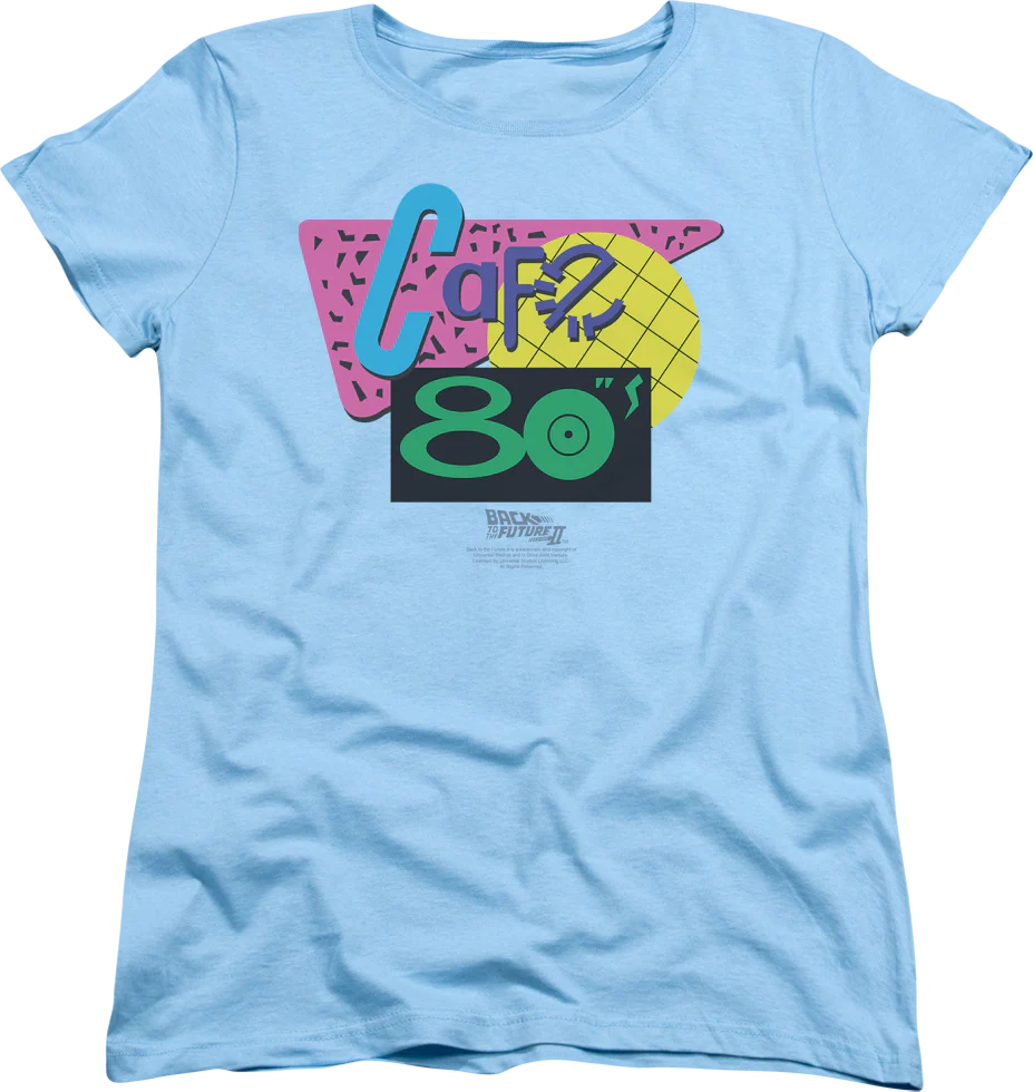 Womens Cafe 80s Back To The Future Shirt