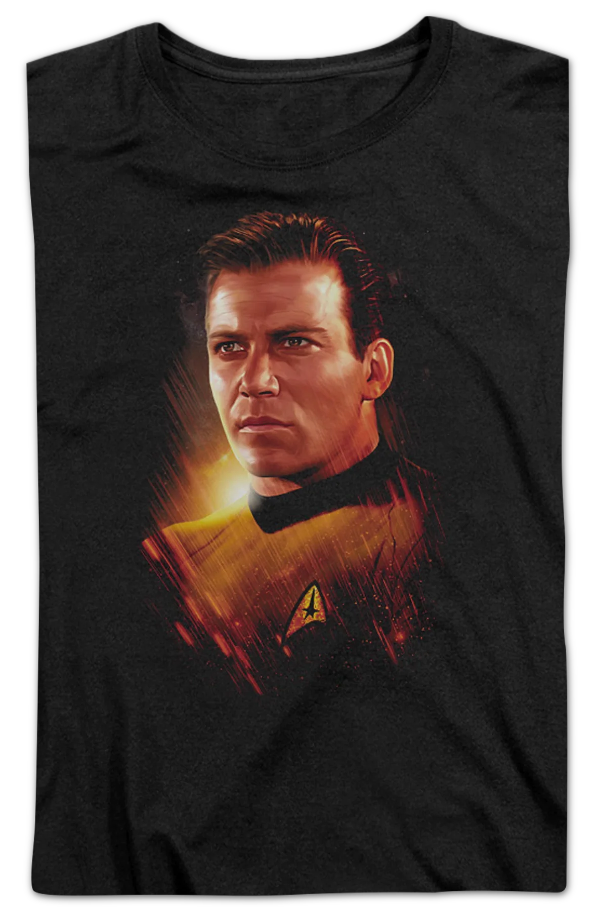 Womens Captain James T. Kirk Star Trek Shirt - Image 2