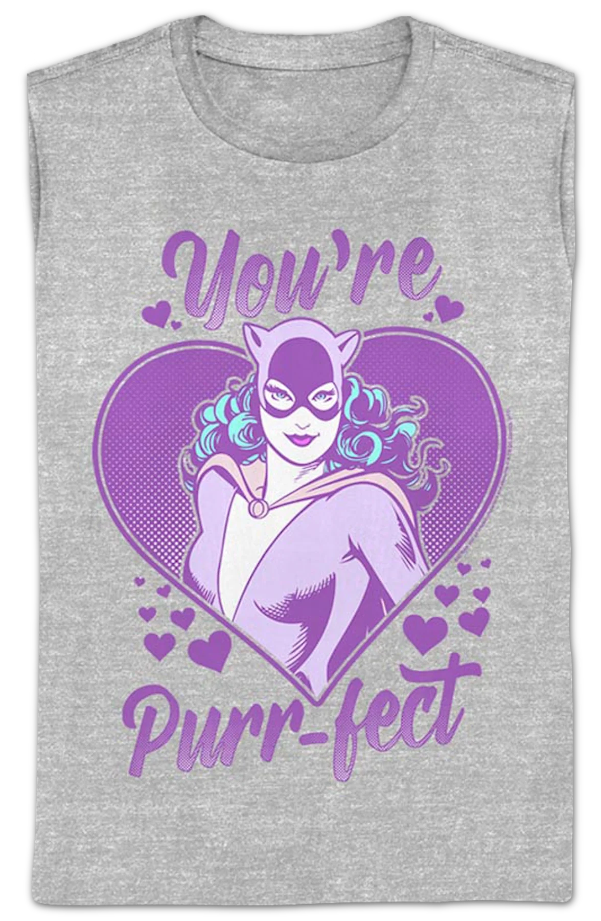 Womens Catwoman You're Purr-fect DC Comics Shirt - Image 2
