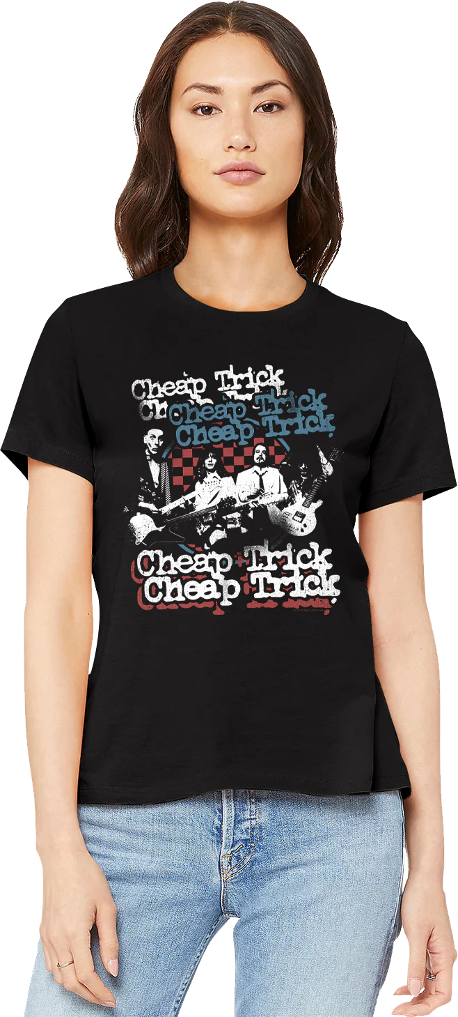 Womens Checkerboard Cheap Trick Shirt